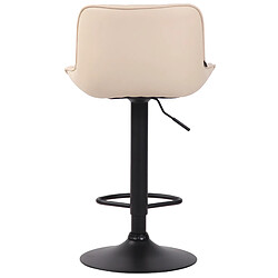 Non Tabouret de bar Lentini simili cuir noir pas cher