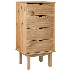 vidaXL Commode OTTA 45x39x90 cm bois de pin massif