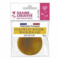 Graines Creatives Colorant solide pour bougie 20 g Jaune