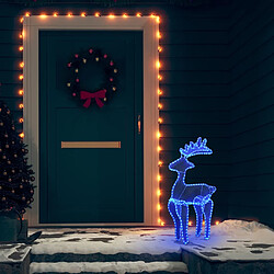 vidaXL Décoration de Noël de renne avec maille 306 LED 60x24x89 cm