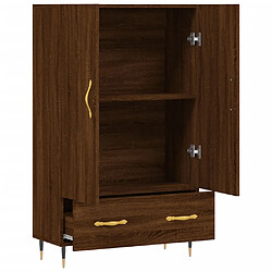 Acheter vidaXL Buffet haut chêne marron 69,5x31x115 cm bois d'ingénierie