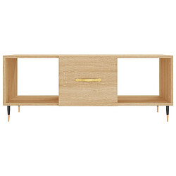 Maison Chic Table basse,Table Console Table d'appoint, Table pour salon chêne sonoma 102x50x40 cm bois d'ingénierie -MN79278 pas cher