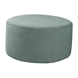 Housses De Pouf Housse De Repose-pieds Ronde Amovible Vert