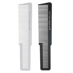 2pcs Professionnel Peigne Plat à Coupe / Découpe Cheveux - Brosse Tondeuse à Barbe à Cheveux - Peigne de Toilettage Coiffure Stylising