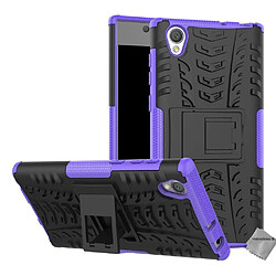 Htdmobiles Coque rigide anti choc pour Sony Xperia L1 + film ecran - MAUVE