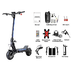 YUME HAWK Pro Scooter électrique pneus de route sans chambre à air 10x4,5", moteur 3000W * 2 pas cher