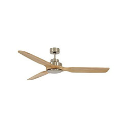 Boutica-Design Ventilateur Soalhaven 142cm Chromé Frène