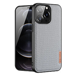 coque dux ducis fino recouverte de nylon pour iphone 13 pro gris