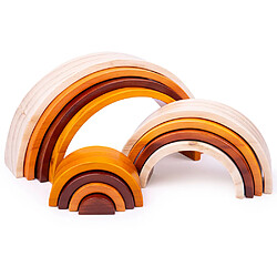 Bigjigs Toys Arches empilables en bois - grandes