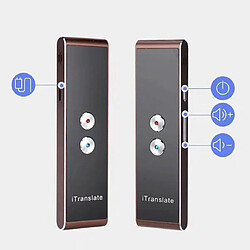 Acheter Dictaphone De Poche Intelligent Pour Traduction Instantanée 33 Langues Or Noir YONIS