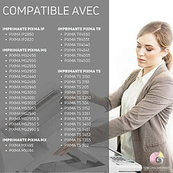 Avis 123CONSOMMABLES - PG545 CL546 - Cartouche d'encre Compatible avec Canon PG-545 CL-546XL Pack 2 pour TS3150-3151-3350 MX495-490 MG2450-2455-2550 TR4550 MG2550S MG2950