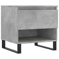 Maison Chic Lot de 2 Tables basses,Table Console pour salon gris béton 50x46x50 cm bois d'ingénierie -MN65220 pas cher