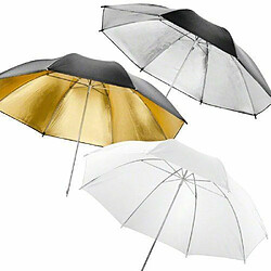 Kit walimex parapluie/réflex 3 pièces, 110 cm pas cher