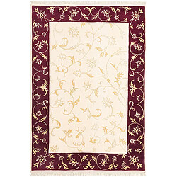 Vidal Tapis de laine 203x140 beige Darya