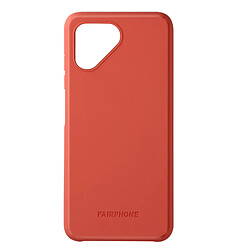 Coque Original Fairphone 4 Silicone Souple Recyclé Bords surélevés rouge pâle