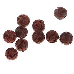 Acheter Bois de Santal Sculpture Lotus Rond Bois Mara Perles Sapcer Perles Bijoux DIY 6mm