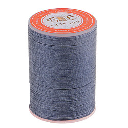 Fil de cire polyester rond 0.35mm couture couture bricolage artisanal bleu gris