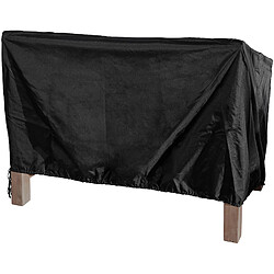 Avis Decoshop26 Housse de protection bâche couverture pour banc de jardin de 120 cm en tissu noir 10_0002919