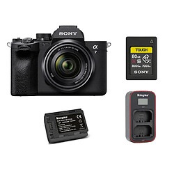 Sony A7 IV 28-70mm kit +Sony 80GB CFexpress Type A TOUGH Memory Card+ Kingma 2000mAh Battery (Sony NP-FZ100) + Kingma Sony NP-FZ100 LCD Dual USB charger