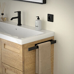 Acheter ML-Design Porte-serviettes sans percer 39 cm noir à coller salle de bain étagère murale