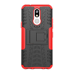 Wewoo Coque Renforcée de protection antichoc PC + TPU pour LG K40 avec support rouge