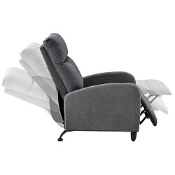 Avis Fauteuil Relaxant Bregenz Inclinable et Repose-Pieds Textile Gris foncé [en.casa]