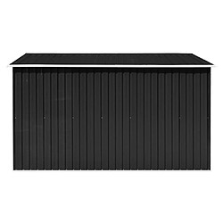 Avis vidaXL Abri de jardin 257x298x178 cm Métal Anthracite