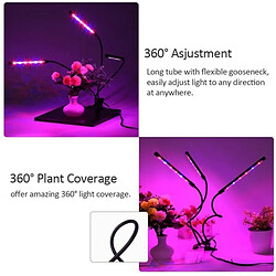 Acheter Tradex DE CULTURE FLEXIBLE A LED POUR PLANTES HYDROPONIQUES SERRE 3 TIGES