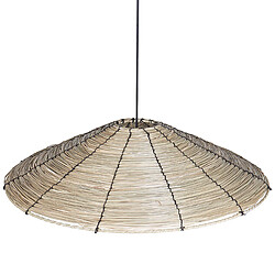 Beliani Lampe suspension LUAGAN Osier Naturel pas cher