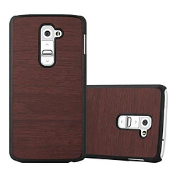 Cadorabo Coque LG G2 Etui en Marron