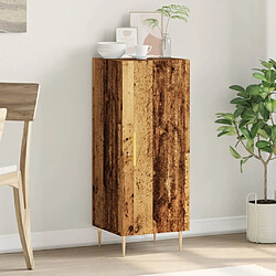 vidaXL Buffet vieux bois 34,5x34x90 cm bois d'ingénierie