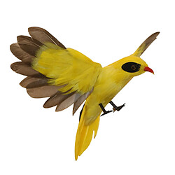 Avis Oiseau artificiel à plumes oiseau jardin Figurine Decor Oriole vol