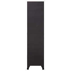 Avis vidaXL Armoire à casiers Anthracite et rouge 90x45x180 cm Acier