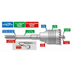 Diager Batiment Sa Trépan couronne DIAGER - Ø 60 mm - 300D60
