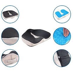 Coussin d'assise MEDISIT VII antidérapant et respirant en gel/tissu noir hjh OFFICE