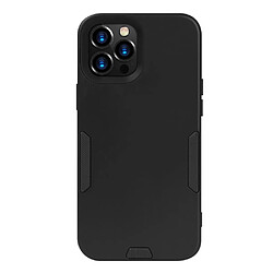 Coque en TPU + PU détachable 2-en-1 antidérapant, avec sangle noir pour votre Apple iPhone 12/12 Pro 6.1 pouces