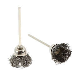 Brosse de meule de 10 pièces polissage die meuleuse poli mèche de forage en forme de tasse d'argent pas cher