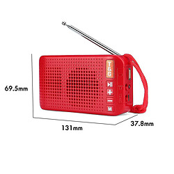 Acheter Universal Bluetooth sans fil Bluetooth LED de la lampe de poche stéréo Carte TF Hands Free Carte FM Radio avec MI