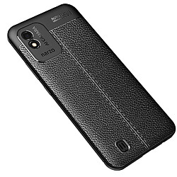 Coque en TPU antichoc, texture litchi, flexible, noir pour votre Realme Narzo 50i