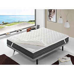 Dormalit Sur matelas 105X180 BASTILLE – Hauteur 4 cm - Respirabilité – Adaptabilité