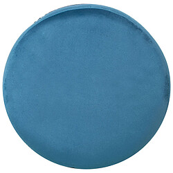 Pouf Alexandra House Living Bleu Velours Bois 40 x 43 x 40 cm