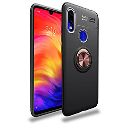 Wewoo Coque Souple Titulaire d'anneau en métal 360 degrés rotation cas TPU pour Xiaomi Redmi 7 or rose noir