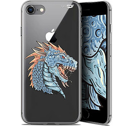 Caseink Coque arrière Apple iPhone 7/8 (4.7 ) Gel HD [ Nouvelle Collection - Souple - Antichoc - Imprimé en France] Dragon Draw