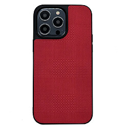 Coque en TPU + PU VILI anti-chute pour votre iPhone 14 Pro Max - rouge