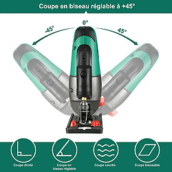 Avis Scie Sauteuse HYCHIKA 750W, Avec Moteur en Cuivre Puissant, 800-3000SPM Tours par Minute