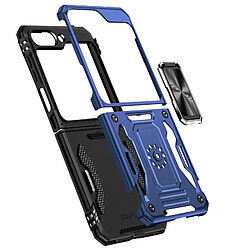 Acheter Avizar Coque pour Samsung Galaxy Z Flip 6 Hybride Bague Support Magnétique Bleu Nuit