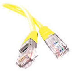 generique - RJ45 - cat.6 100/1000Mbits/s - U/FTP (STP) - serti droit - blindé - Jaune - 2m