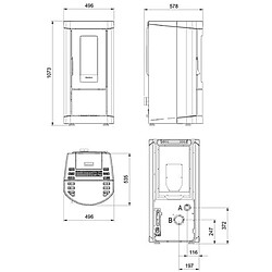 Acheter La Nordica Extraflame Poêle à granulés de bois 8kw blanc - miettaevoblanc - NORDICA EXTRAFLAME