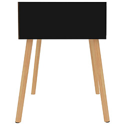 Avis vidaXL Table de chevet Noir brillant 40x40x56 cm Bois d'ingénierie