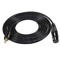 3,5 Mm TRS Stéréo Mâle à XLR Femelle équilibré Câble De Microphone Audio 5 M